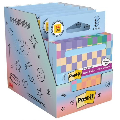 Blok SAMOLJEPLJIV "Z" 76X76MM 90L POST-IT RECYCLED PASTEL BLUE 3M.R330-1RSSB PLAVI BLISTER Cijene