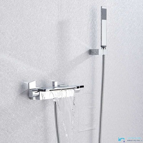  Elegantna crna armatura za kad | Pipa s slapom EYN ZP1920<span> - </span>Krom Cijene