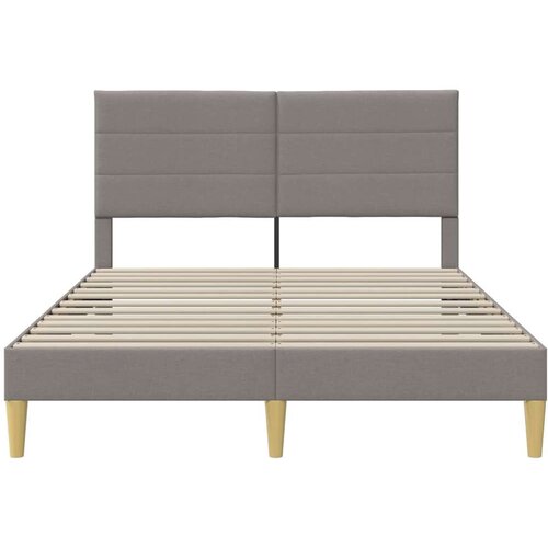  Okvir za krevet Sivo-smeđa 140 x 190 cm tkanina - Sivo-smeđa 140 x 190 cm Slike