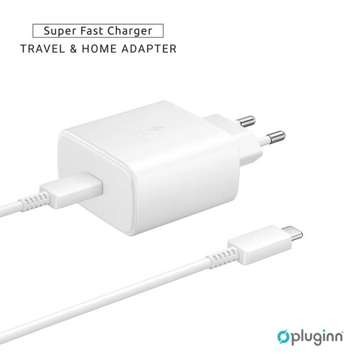  Kućni Punjač Plugi AJ-45 KP45W PD Fast 45W za Samsung sa PD Type C kablom CE beli Slike