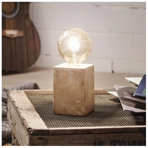 Eglo Prestwick stolna lampa E27, 13 cm, beton siva, 49812 Cene