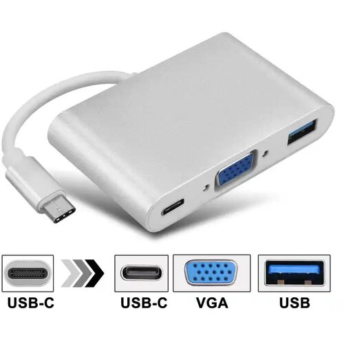 Kettz UVA-23 USB-C multiport adapter sa VGA Slike