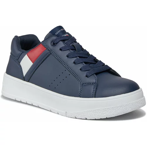 Tommy Hilfiger Superge Flag Low Cut Lace-Up Sneaker T3X9-33356-1355 S Blue 800
