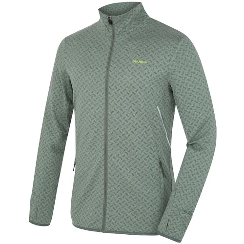 Husky Men's sweatshirt with zip Astel M green