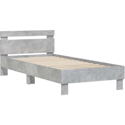  Okvir za krevet s LED svjetlom Betonska siva 80 x 200 cm - Betonska siva Slike