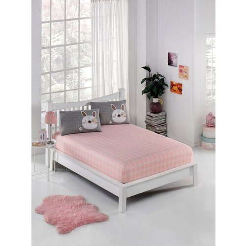  Tavşancık greywhitepinkbrown single sheet set Cene