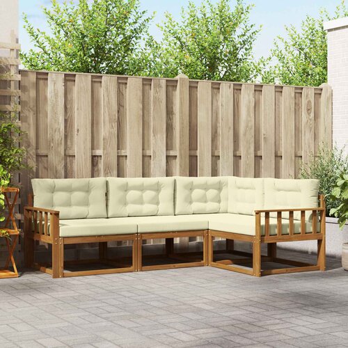  Set vanjskih sofa 4 kom. Prirodna i krem Smeđa 247,5 x 168,5 x 73 cm Cene