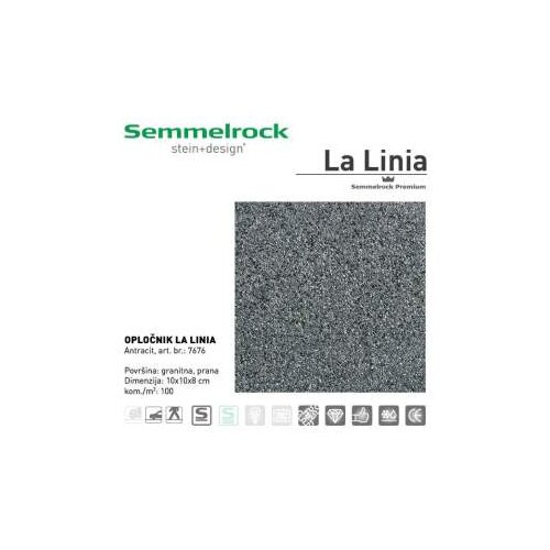 Semmelrock LA LINIA 10X10X8 ANTRACIT-7676 Slike