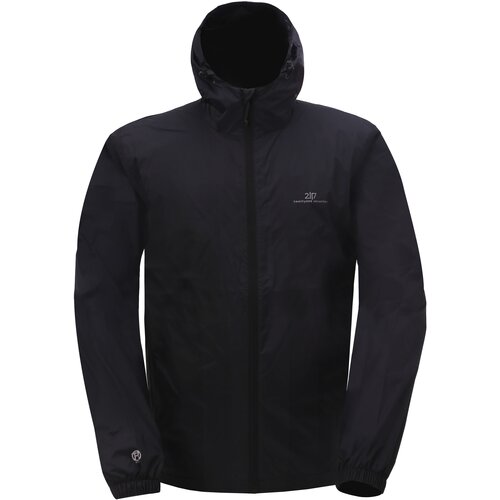 2117 VEDUM - men's rain jacket, Black Slike