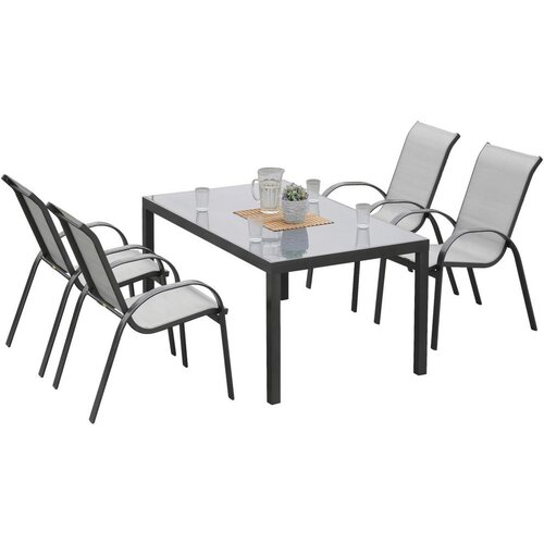Gardenson Vrtni Set Amalfi, 5-Delno, Aluminij Cene