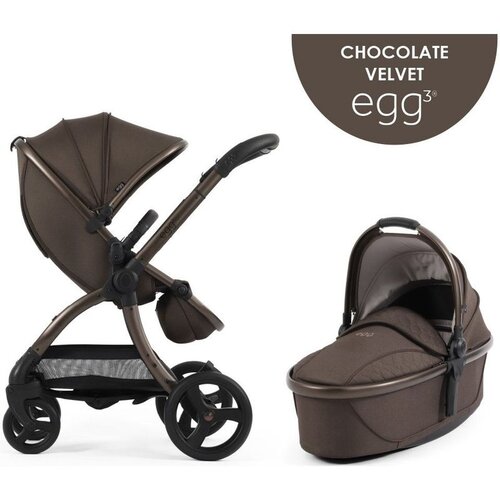 Egg 3 dječja kolica 2u1 sa sportskim sjedalom i košarom, Chocolate Velvet Cene