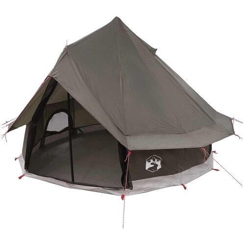 vidaXL Tipi &scaron;otor s streho Rjava siva 250 x 250 cm Poliester in jeklo, (5000309625) Cene