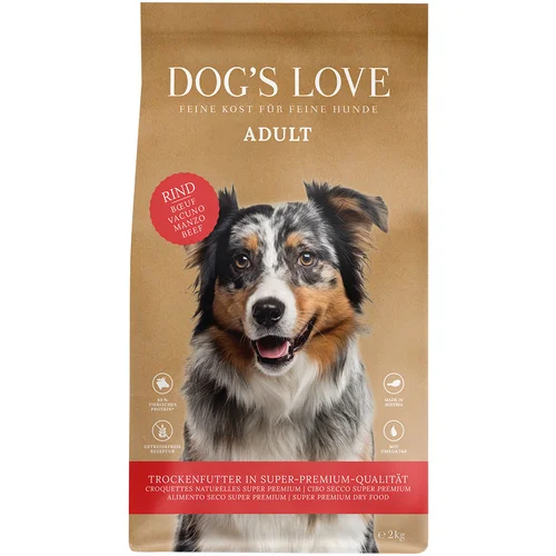 Dog's Love Adult govedina - 2 x 2 kg