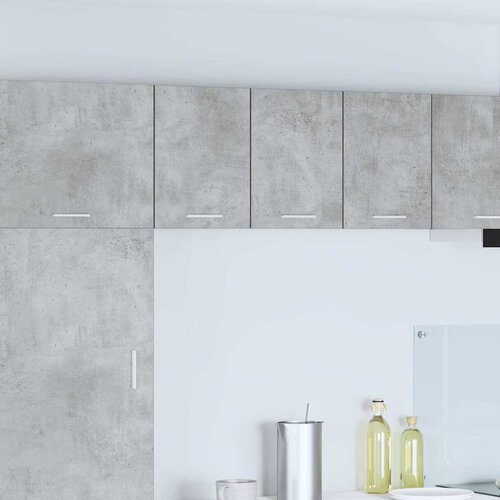 Viseći ormarić 2 pcs Beton siva i bijela 30 x 31 x 40 cm Slike