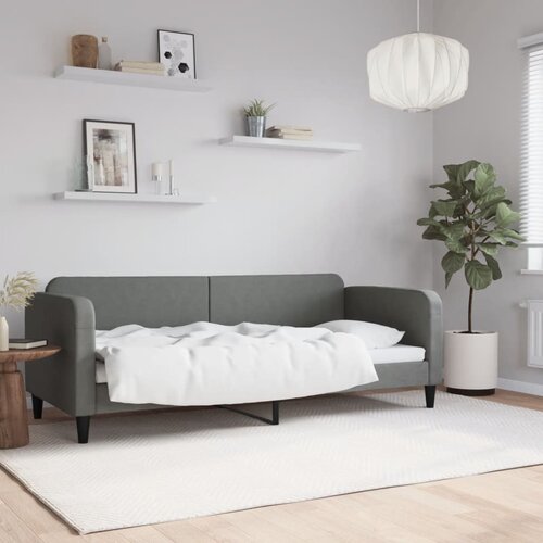 The Living Store Raztegljiva postelja temno siva 80x200 cm blago - Raztegljiv Kavč, (21659795) Cene