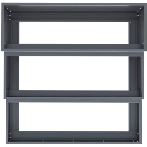  Vrtna saksija Antracit 90 x 90 x 35 cm Čelična vrata Slike