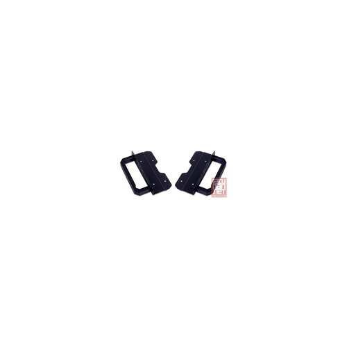 Silverstone RA01B, durable rackmount ear kit, black (GD01/GD03/LC10-E/LC13-E/LC16M/LC17/LC18/LC20) Slike