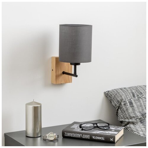  Brilagi - Zidna lampa NUBILA WOOD 1xE27/25W/230V hrast/antracit Cene
