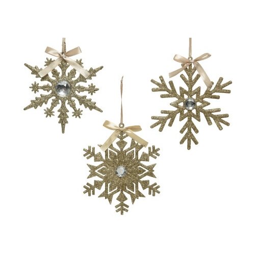 Dekordom novogodišnja dekoracija - hanging star 15cm 020906 - champagne - kmg ( 043287 ) Cene