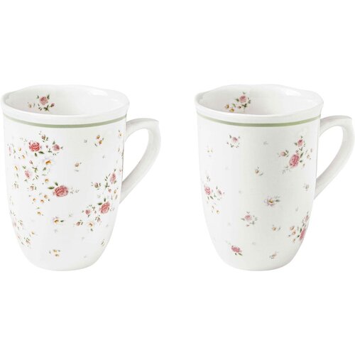 Brandani Komplet 2 belih porcelanastih lončkov Nonna Rosa Slike