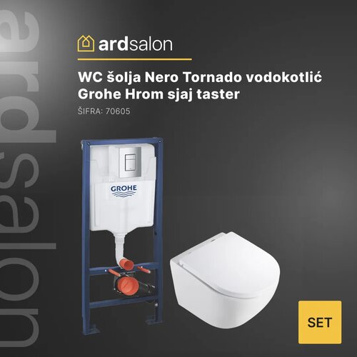 Grohe, Minotti wc &scaron;olja nero tornado vodokotlić grohe hrom sjaj taster Cene