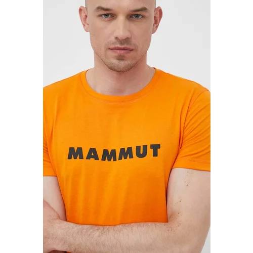Mammut Športna kratka majica Core Logo oranžna barva