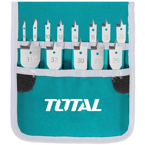 Total 13-dijelni set ravnih svrdla za drvo 1/4" / 152 mm / INDUSTRIAL (TACSD70131) Cijene