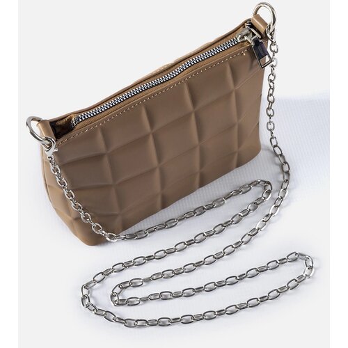 Gemre Beige quilted handbag with chain Laas Cijene