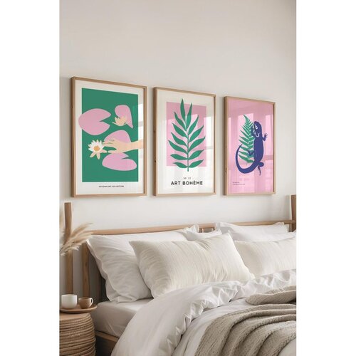 WALLXPERT &Ccedil;-300501 - 3040 set dekorativnih slika u vi&scaron;e boja (3 komada) Cene