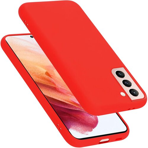 Cadorabo Ohi&amp;scaron;je, združljiv s Samsungom v tekoči rdeči barvi - za&amp;scaron;čitni pokrov iz fleksibilnega silikona TPU, (20590331) Slike