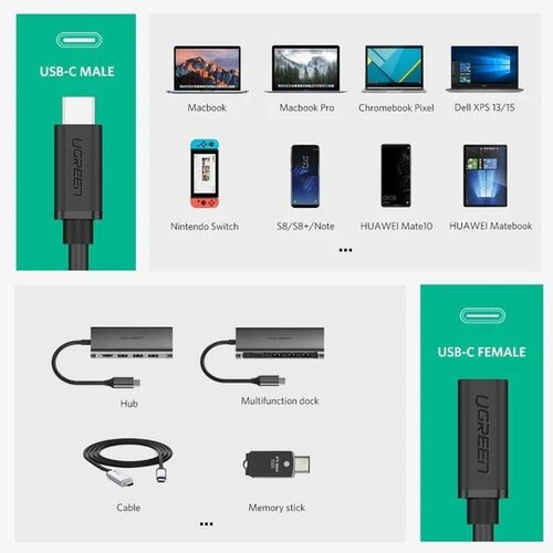 Celly USB kabel, USB-C/USB-C, 0,9m, TAUSBDATA90CMC2CW Slike