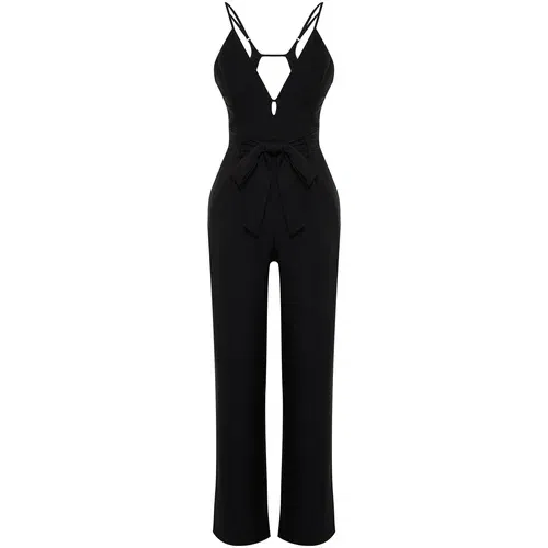 Trendyol Black Window/Cut Out Detailed Jumpsuit