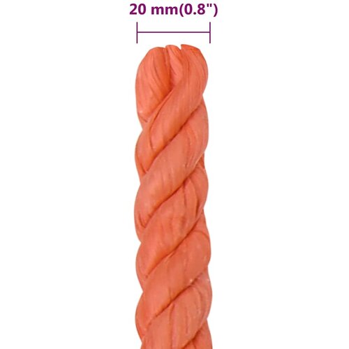  Radno uže narančasti 20 mm 50 m od polipropilena Slike