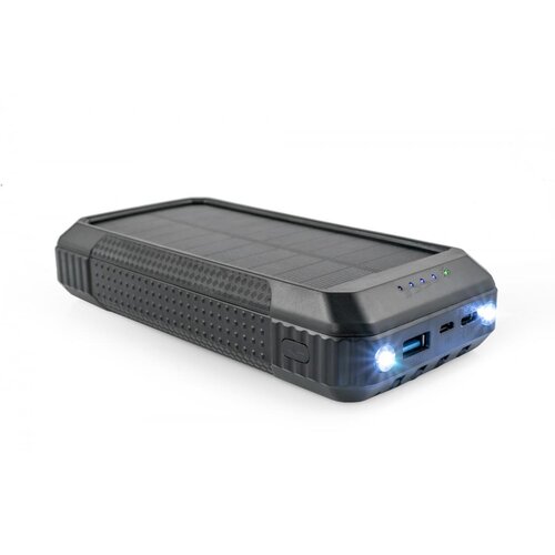 OXE Solar Powerbank, zmogljivost 33800 mAh, črna, (20596980) Slike