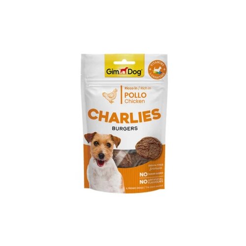 Gim Dog CHARLIES BURGERS piletina, poslastica za pse 70g Cene
