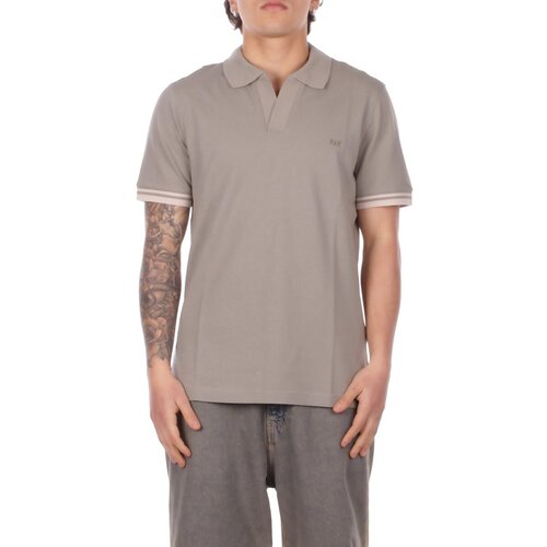 Fay Polo majice kratki rokavi NPMB252141 Siva Cene