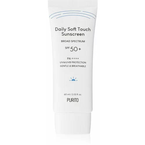 PURITO Daily Soft Touch Sunscreen lahka zaščitna krema za obraz SPF 50+ 60 ml