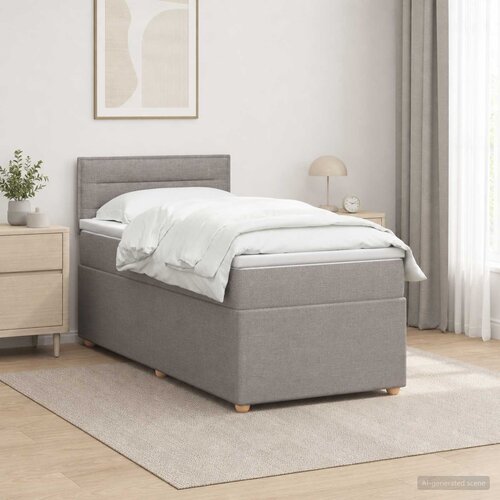  Boxspring krevet s madracem Sivosmeđa 80 x 200 cm Tkanina Cene