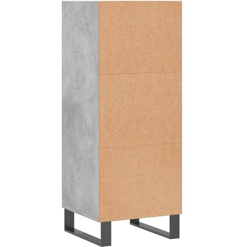  Komoda siva boja betona 34,5x32,5x90 cm od konstruiranog drva Slike
