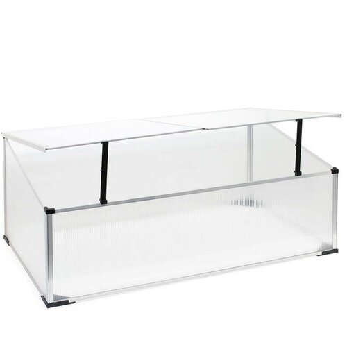 Wiltec vrtni alu. rastlinjak 100x60cm prozoren dvojna vrata Cene