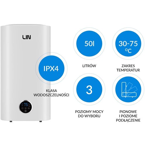 LIN Electric water heater LIFVD1SMWH 50L UNIVERSAL white Cijene