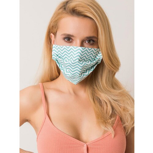 Fashion Hunters white and green protective mask Cene