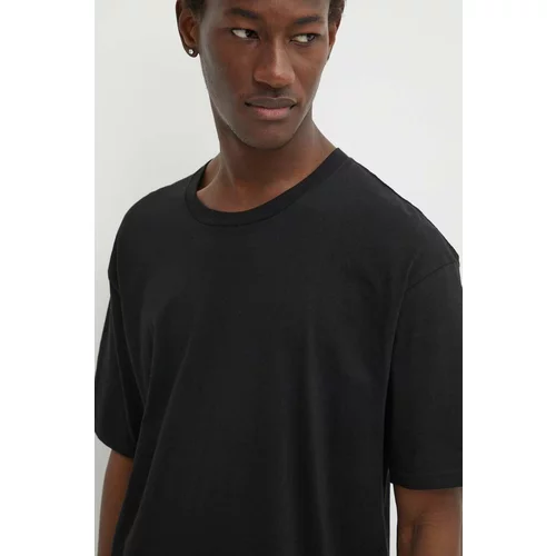 Vans Bombažna kratka majica 3-pack moški, črna barva