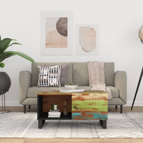 VidaXL Stolić za kavu 80x50x40 cm od obnovljenog i konstruiranog drva Slike