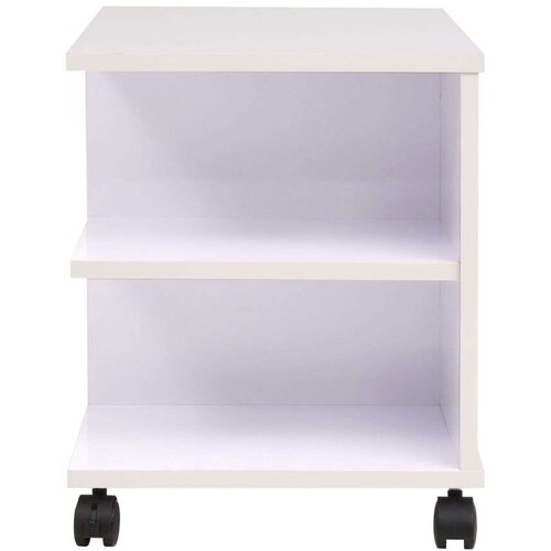 VidaXL police s kotačima 50 x 35 x 42 cm bijele Slike