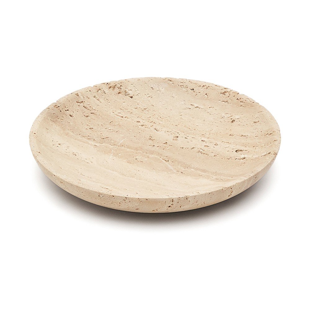 Kave Home Kamnit dekorativni pladenj &amp;oslash; 18 cm Madlena &amp;ndash; Slike