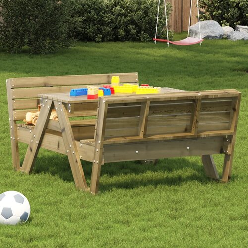vidaXL Piknik miza za otroke 88x122x58 cm impregnirana borovina Cene