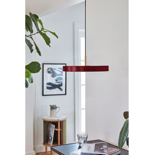 UMAGE Rdeča LED viseča svetilka s kovinskim senčnikom &amp;oslash; 31 cm Asteria Mini &amp;ndash; Slike