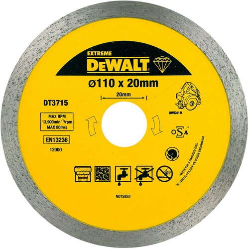 Dewalt DT3715 rezna ploča za tvrde pločice i granit 110mm x 20mm (Extreme) Cene