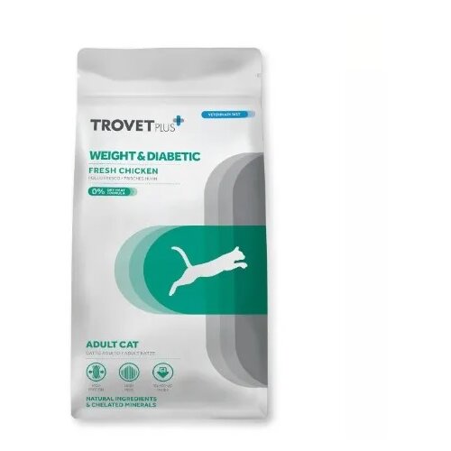 Trovet Plus Weight&Diabetic veterinarska dijeta za mačke 1.2kg Slike